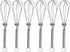 Anaeat 6 Pack Small Wire Whisks, Portable Stainless Steel Kitchen Tiny Whisk & Egg Beater with Thick Wire - Sturdy Mini Mixing Balloon for Cooking...