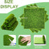 Mudder 10 Pieces Artificial Garden Grass Fairy Grass Lawn Miniature Ornament Garden Dollhouse DIY Simulation Moss Craft Decor, 6 x 6 Inches...