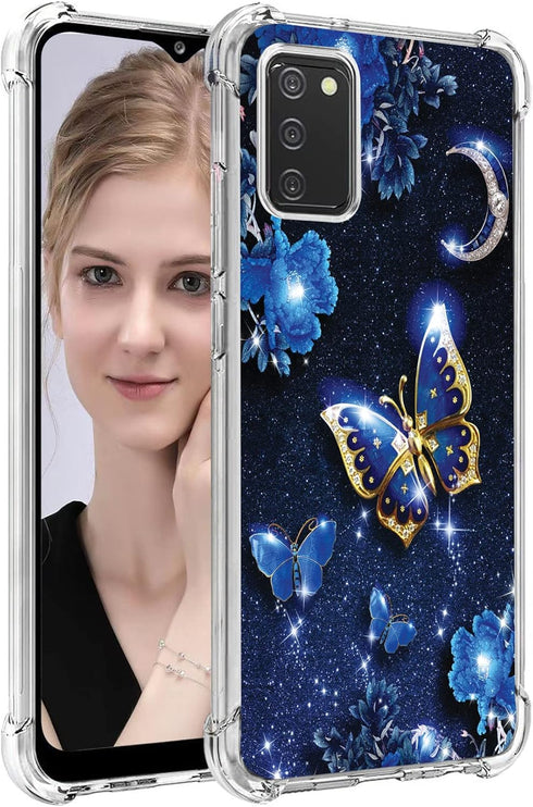 for Samsung Galaxy A03S,Galaxy A02S Case?PU soft rubber four corners reinforced anti-fall mobile phone case Cover for Samsung Galaxy A03S/Galaxy A...