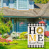 Sunflower Home Sweet Home Garden Flag for Outside Summer Flags for Farmhouse Lawn Outdoor Décor, Burlap Vertical Buffalo Check Plaid Flower Small ...