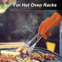 uxcell Silicone Oven Mitts, Heat Resistant Gloves Dutch Pot Holders, Kitchen Hand Protection, Non-Slip Grip Double Oven Gloves, with Hanging Loop,...