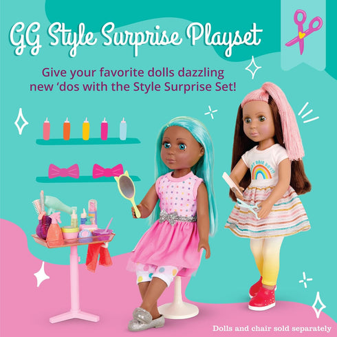 Glitter Girls – Hair Salon Set – Accessories for 14-inch Dolls – Blow Dryer, Mirror, & Hair Styling Tools – Pretend Hair Products – Toys for Kids ...