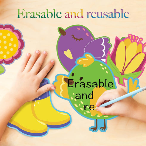 67 Pcs Spring Bulletin Board Decorations Set,Flower Paper Cutouts Classroom Decor with Glue Points Seasonal Class Decor for Office School Kinderga...