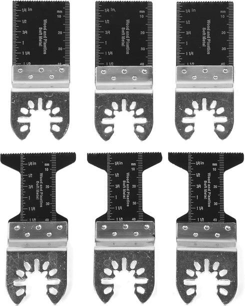 WEN MTB206 6-Piece Oscillating Multi-Tool Bi-Metal Wood and Metal Cutting Blade Set...