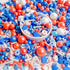 Red White and Blue Sprinkles, Patriotic Sprinkle Mix, 4th of July Sprinkles, Perfect for Cake Decorations, Baking, Ice Cream, Cookies, Cupcake Top...