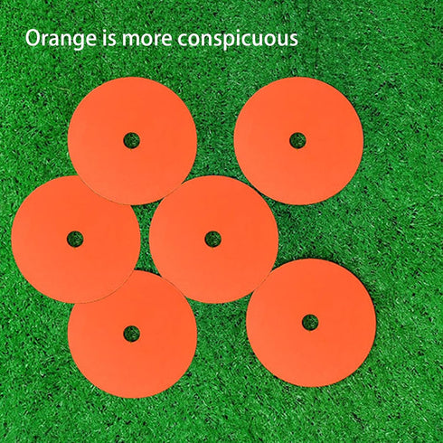 6 Pcs Low Profile Survey Markers Orange Rubber Property Line Markers, Driveway Marker for Low Profile Survey Stakes, Garden Stakes Survey Markers ...
