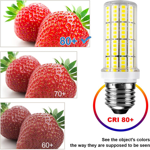LED Corn Light Bulb 200w Equivalent 2500 Lumen 5000K Cool Daylight White 20W E26/E27 Base Ceiling Fan Led Light Bulb for Home Garage Warehouse Ind...