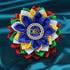 Order of The Eastern Star Brooch Pin for Women OES Brooch Pin Sorority OES Gift Greek Paraphernalia Jewelry Satin & Pearl 5.5" Flower Pin for Sist...