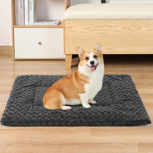 NOYAL Dog Bed Mat Soft Washable Dog Crate Pad Non-Slip Bottom High Resilience...