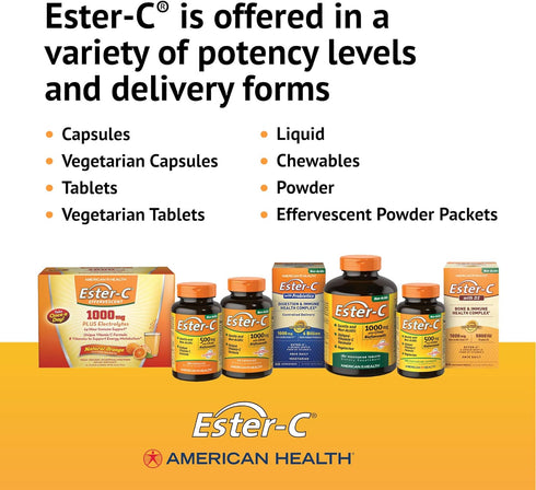 American Health Ester-C with Citrus Bioflavonoids, Tablet, 45 Count...