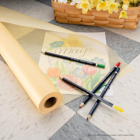 Bee Paper Canary Sketch and Trace Roll, 12-Inch by 50-Yards...