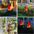 QH & Garden Solar Outdoor Lights Bird Garden Statues Decor, Cardinal Bird Figurine Lights with Powered LED | Resin Waterproof Garden Outdoor Decor...