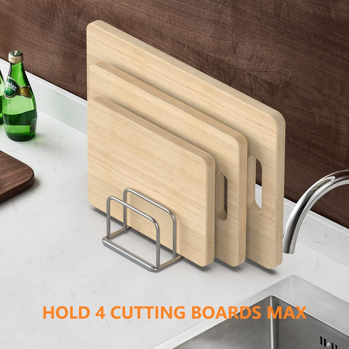 Cutting Board Holder Stand, Cutting Board Storage Rack, Cutting Board Organizer, 304 Stainless Steel Cutting Board Holder, Cookie Sheets Organizer...