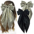 Hair Bows for Women 2 Pcs Big Hair Bows Hair Ribbons Oversized Long Tail, Hair Bow Large Hair Ribbon Barrettes Metal Clips Bowknot Hair Accessorie...