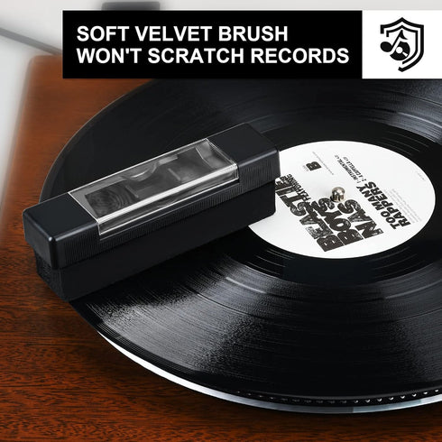 Vinyl Record Cleaning Kit - OPULA 6PCS Vinyl Records Cleaner Kit for Records Albums - Soft Velvet Record Brush, Air Blower, Stylus Gel, Cleaning L...