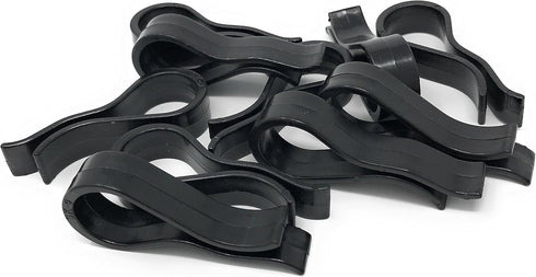 Strut Clip - Grid Towels Scarf Hanger Pant Plastic Jet Clips Garment Shirt Coat Sweater Trousers Secured Gripper Dress Pack (100 Black)...
