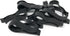 Strut Clip - Grid Towels Scarf Hanger Pant Plastic Jet Clips Garment Shirt Coat Sweater Trousers Secured Gripper Dress Pack (100 Black)...
