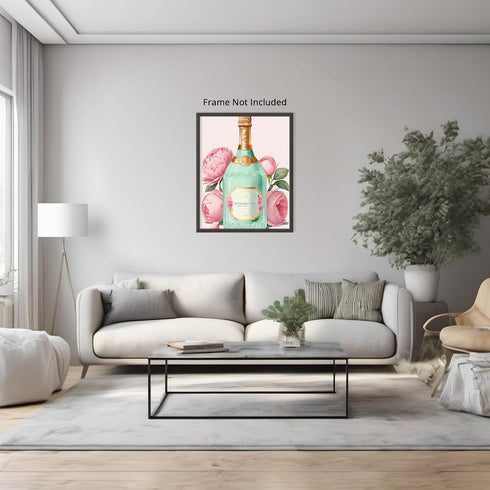 Posterizer 1 pcs-laduree champagne-cute pastel aesthetic-Inspirational Women's Art-Abstract & Modern Art-Gifts for Women-Living Room Bedroom Decor...