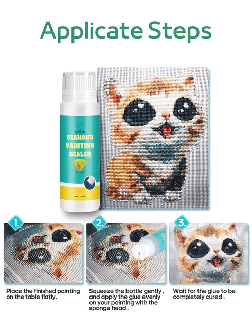 Art Glue,Diamond Painting Glue, Diamond Painting Sealer for Diamond Painting Kits,240ml, Fast-Drying, Anti-Shedding, Permanent Hold & Shine...