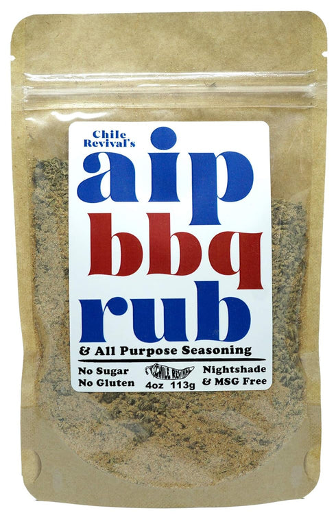 AIP BBQ RUB - An AIP, KETO and PALEO Friendly BBQ Rub and All Purpose Seasoning from Chile Revival - 4oz...