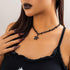 Gothic Star Necklaces, Pentagram Choker, Goth Black Choker Necklace for Women, Gothic Y2K Necklaces, Halloween Christmas New Year Goth Jewelry Gif...
