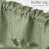 Waffle-Weave Textured Valance for Kitchen Water-Proof Window Curtains (60-inch x 18-inch, Sage, One Panel)...