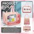 Chenille Letter Bag Nylon Makeup Bag Portable Bag Makeup Cases Preppy Patch Makeup Bag with Zipper Cosmetic Toiletry Storage Bag for Women Girls (...