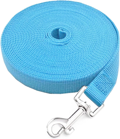 SALO Nylon Training Dog Leash for Small Medium Large dogs, 1 Inch Wide, 20ft 30ft 40ft 50ft Long leash Dog/Puppy Lead for Obedience Recall Trainin...