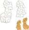 Set of 2 Christmas Animals cookie cutters (Designs: Alpaca and Baby Penguin), 2 pieces - Bakerlogy...