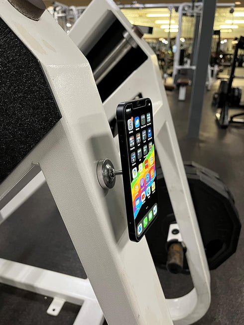 Gym Dual Magnetic Phone Mount & Holder. Attaches magnetically to Metal Surface.......