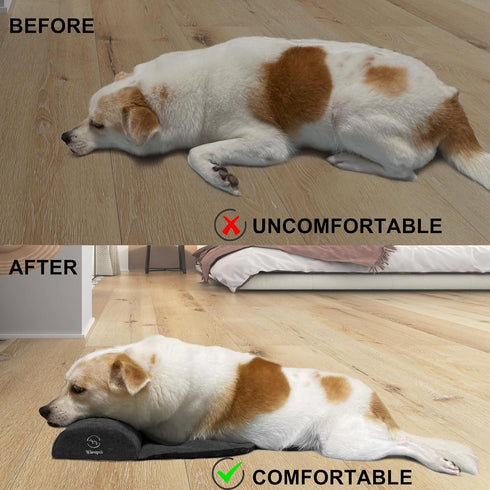 Dog?Cat Bolster Pillow/Headrest for Small Dogs?Cats, Benefit for Cervical Vertebra/Neck, Easy to Carry When Traveling, with High Resilience Foam, ...