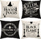 Glaring Halloween Decor Pillow Covers 18x18 Set of 4 Halloween Decorations Hocus Pocus Farmhouse Saying Outdoor Fall Pillows Decorative Throw Cush...