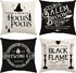 Glaring Halloween Decor Pillow Covers 18x18 Set of 4 Halloween Decorations Hocus Pocus Farmhouse Saying Outdoor Fall Pillows Decorative Throw Cush...