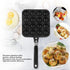 16 Holes Octopus Meatballs Pan, Aluminum Alloy Takoyaki Baking Mold Tray, for Home Kitchen...