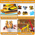 Construction Jumbo Floor Puzzle for Kids 71Pcs Construction Vehicle Large Floor Round Puzzles for Toddler Ages 3-8 Construction Truck Cars Theme D...