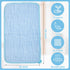 10 Pack Baby Muslin Burp Cloths Large 20" by 10" Cotton Absorbent Washcloths Burp Cloths for Baby Burping Cloth Diapers Bibs for Baby Registry as ...