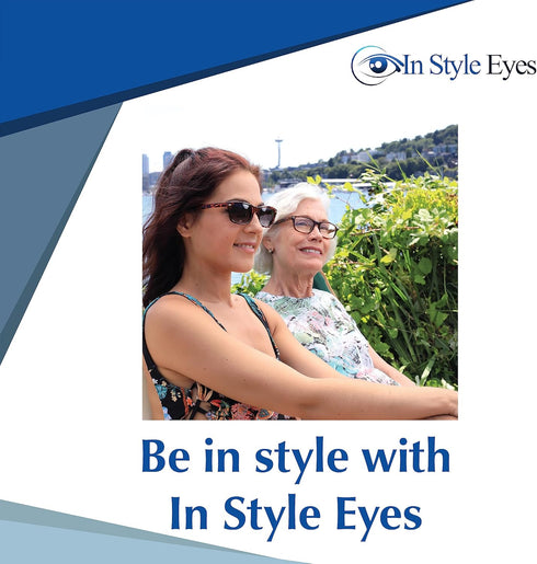 In Style Eyes Seymore Retro Bifocal Sunglasses - Full-Rimmed, Rectangle Frame Cheater Glasses - Non-Polarized Aspheric Lens...