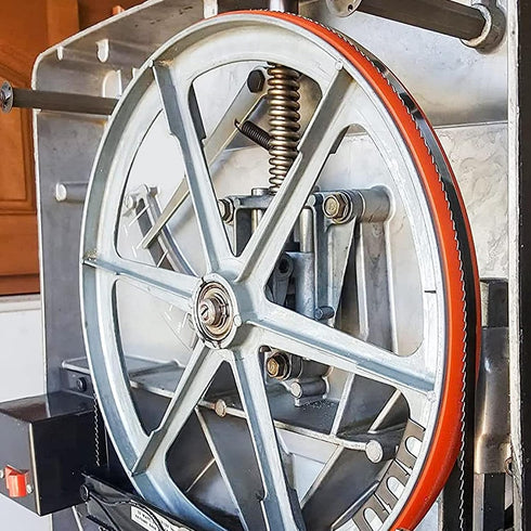 Bandsaw Tire Bandsaw Rubber Tire Replacement Bandsaw Tire Rubber 8 Inch Woodworking Bandsaw Wheel 12.55mm Wide 3.17mm Thick 2 Pieces Yellow...