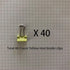 Mini Binder Clips, 5/8" / 0.6 inches / 15 mm a Little Bit Scratch Paper Clips 40 PCS (40 PCS, Yellow)...