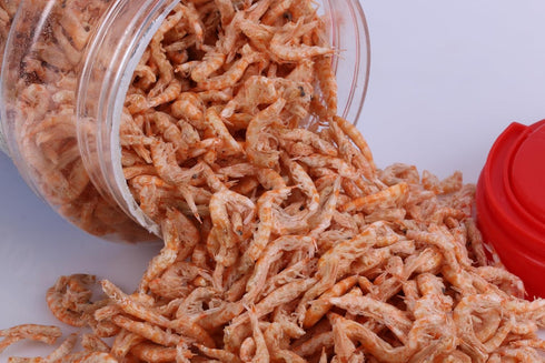 Premium Freeze-Dried Krill & Shrimp Mix - Ideal for Arowana, Koi, Tropical Cichlids, and Turtles - High-Protein Floating Aquarium Food (2000ml)...