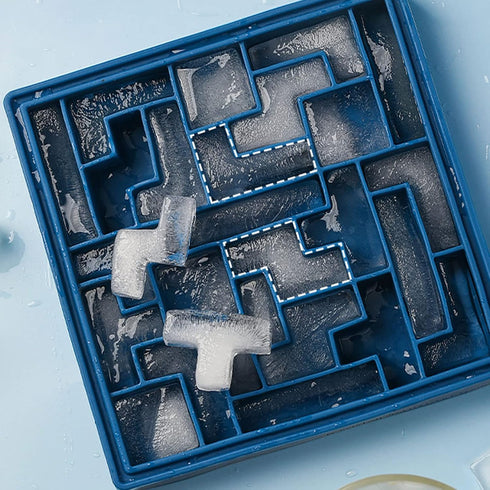 Puzzles Ice Cube Trays Easy Release Silicone Ice Mold for Juice Beverages Cocktail Tea Coffee...