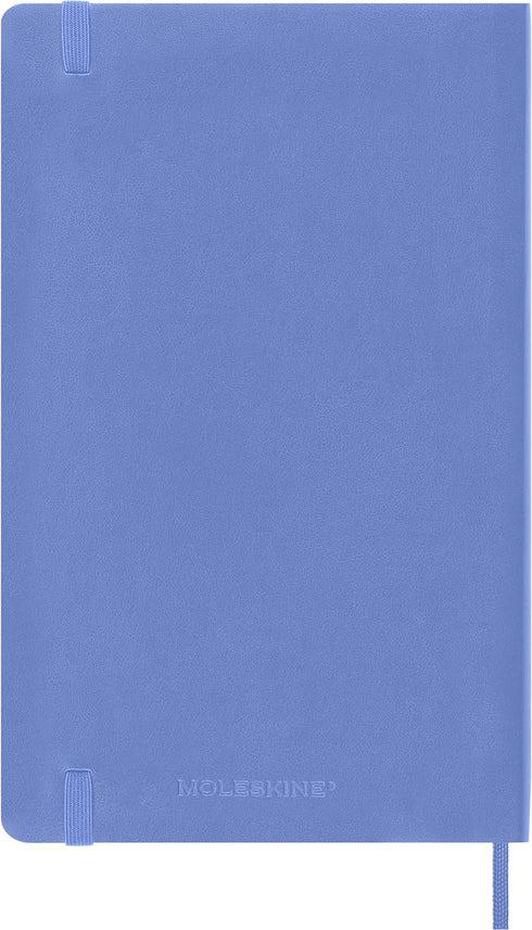 Moleskine Classic Notebook, Soft Cover, Large (5" x 8.25") Ruled/Lined, Hydrangea Blue, 192 Pages...
