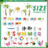 Hello Summer Bulletin Board Decorations Summer Beach Classroom Decor Hawaiian Tropical Palm Cutouts for Back to School Window Wall Home Door Offic...