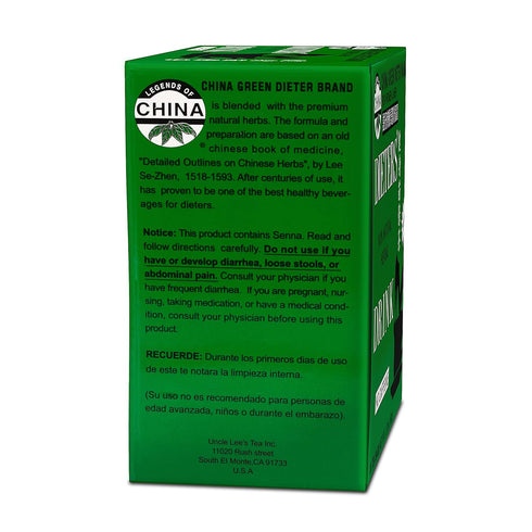 China Green Dieters Tea?by Uncle Lee - Detox Tea with Senna Laxative, Constipation Relief for Adults, Supports A Healthy Weight, Caffeine-Free Her...