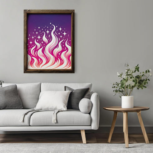 Posterizer 1 pcs-Indie Girly Pink and Purple Aesthetic Y2k-Abstract & Modern Art-Girls room art-Gift for Daughter, Son, Kids-decor for Girls, Teen...