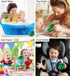 DolliBu Train Bath Buddy Squirter - Floating Green Train Rubber Bath Toy, Fun Water Squirting Bathtime Play for Toddlers, Cute & Soft Transportati...