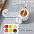 HAOTOP Ceramic Honey pot with Lid and Honey Dipper,Porcelain Honey Jar Easy to Clean and Dishwasher Safe,12oz (White)...