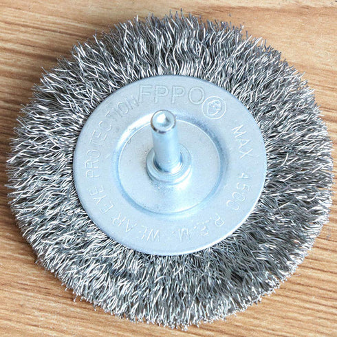 4PCS 3 Inch Stainless Steel Wire Wheel Brushes Kit for Drill with 1/4-Inch Shank,Wire Wheels for Power-Operated Grinders...