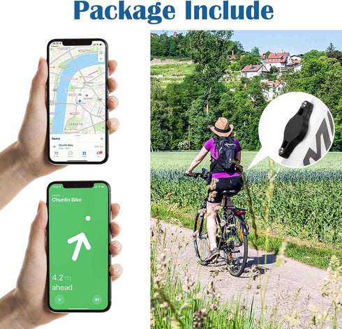 Airtag Bike Mount Hidden Waterproof,Airtag Case with Safety Screws,AirTag Bicycle Mount to Be Hidden Under Bottle Cages,Perfect Camouflage,with Co...