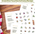 Recipe Card Collection 60 Recipe Cards 4x6 20 Premium Dividers with 256 Hand-Illustrated Ingredient Stickers Family fun in Recipe Creation for bir...